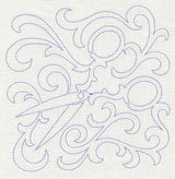Scissors Quilting Square (Single Run)