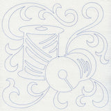 Thread Spools Quilting Square (Single Run)