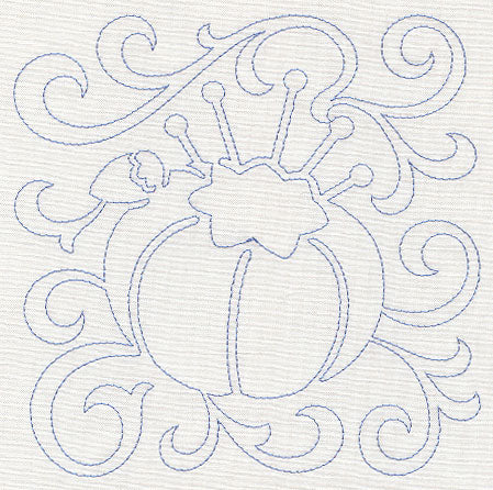 Pin Cushion Quilting Square (Single Run)