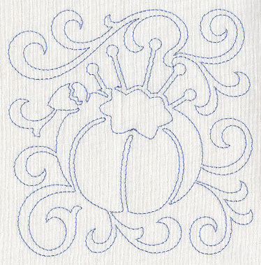 Pin Cushion Quilting Square (Single Run)