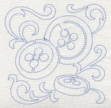 Buttons Quilting Square (Single Run)