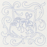 Sewing Basket Quilting Square (Single Run)