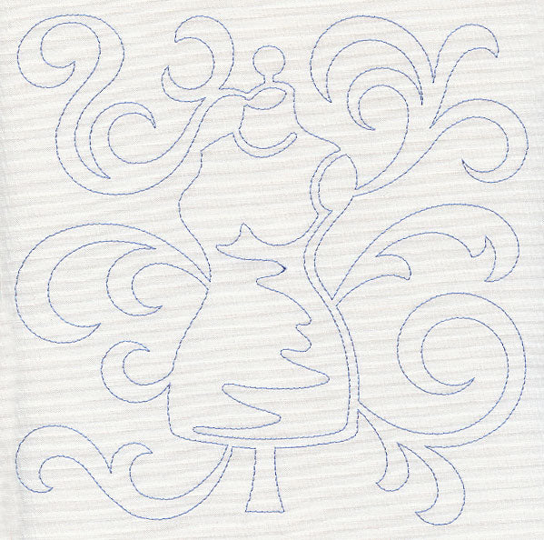 Dress Form Quilting Square (Single Run)