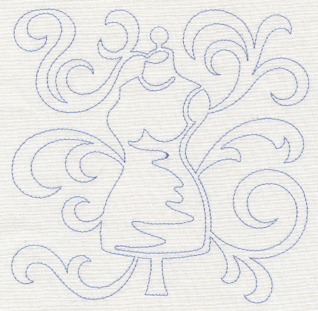 Dress Form Quilting Square (Single Run)