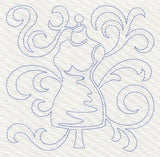 Dress Form Quilting Square (Single Run)