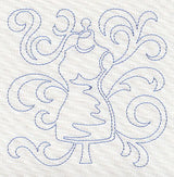 Dress Form Quilting Square (Single Run)