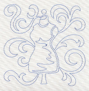 Dress Form Quilting Square (Single Run)