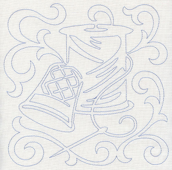 Thread and Thimble Quilting Square (Single Run)