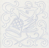 Thread and Thimble Quilting Square (Single Run)