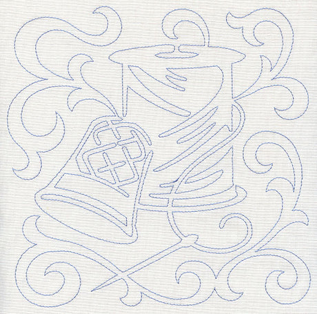 Thread and Thimble Quilting Square (Single Run)