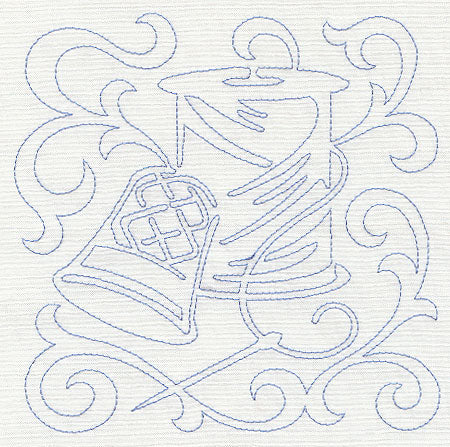 Thread and Thimble Quilting Square (Single Run)