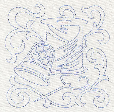 Thread and Thimble Quilting Square (Single Run)