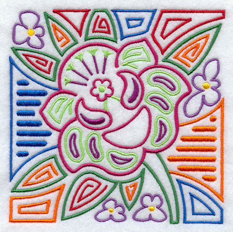 Mola Holy Ghost Orchid Square