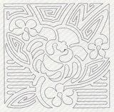 Mola Holy Ghost Orchid Quilting Square (Single Run)