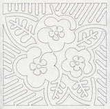 Mola Panama Rose Quilting Square (Single Run)