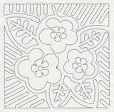 Mola Panama Rose Quilting Square (Single Run)