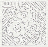 Mola Panama Rose Quilting Square (Single Run)