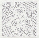 Mola Panama Rose Quilting Square (Single Run)