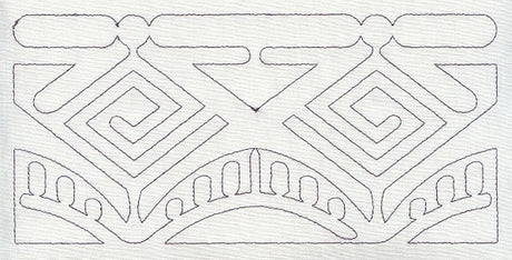 Mola Geometric Quilting Border (Single Run)