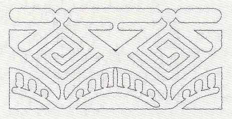 Mola Geometric Quilting Border (Single Run)