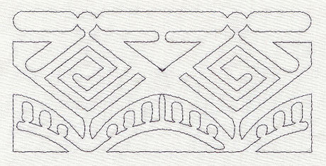 Mola Geometric Quilting Border (Single Run)