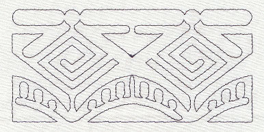 Mola Geometric Quilting Border (Single Run)