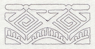 Mola Geometric Quilting Border (Single Run)