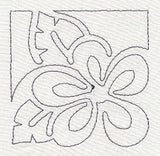 Mola Floral Quilting Corner (Single Run)