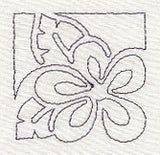 Mola Floral Quilting Corner (Single Run)