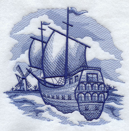 Delft Blue Sailing Ship