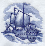 Delft Blue Sailing Ship