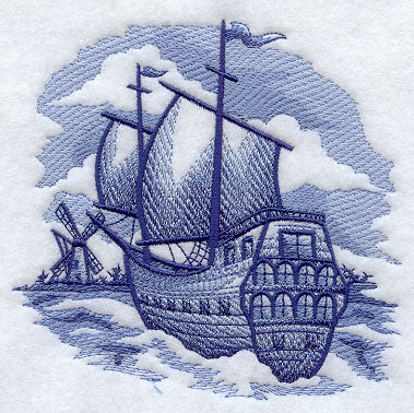Delft Blue Sailing Ship