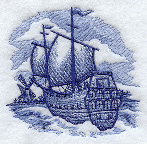 Delft Blue Sailing Ship