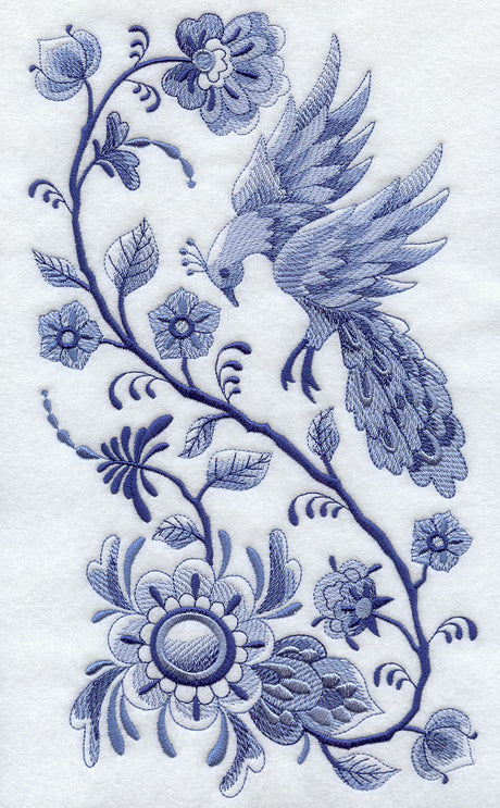 Delft Blue Bird in Flight