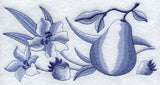 Delft Blue Fruit and Flower Border
