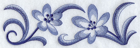 Delft Blue Flower Border