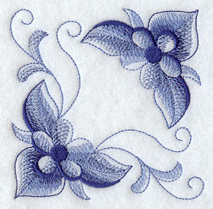 Delft Blue Flower Corner