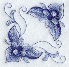 Delft Blue Flower Corner