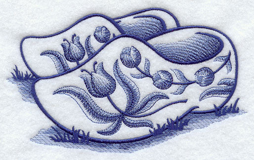 Delft Blue Wooden Shoes
