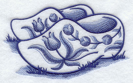 Delft Blue Wooden Shoes