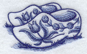 Delft Blue Wooden Shoes