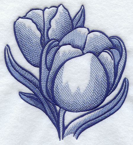 Delft Blue Tulip Pair