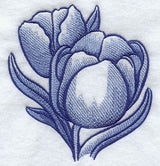 Delft Blue Tulip Pair