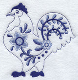 Delft Blue Rooster