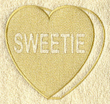 Conversation Heart - Sweetie (Embossed)
