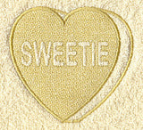 Conversation Heart - Sweetie (Embossed)