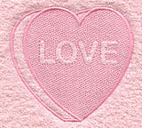 Conversation Heart - Love (Embossed)