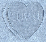 Conversation Heart - Luv U (Embossed)