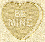Conversation Heart - Be Mine (Embossed)