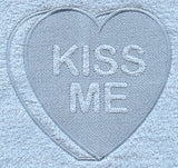 Conversation Heart - Kiss Me (Embossed)